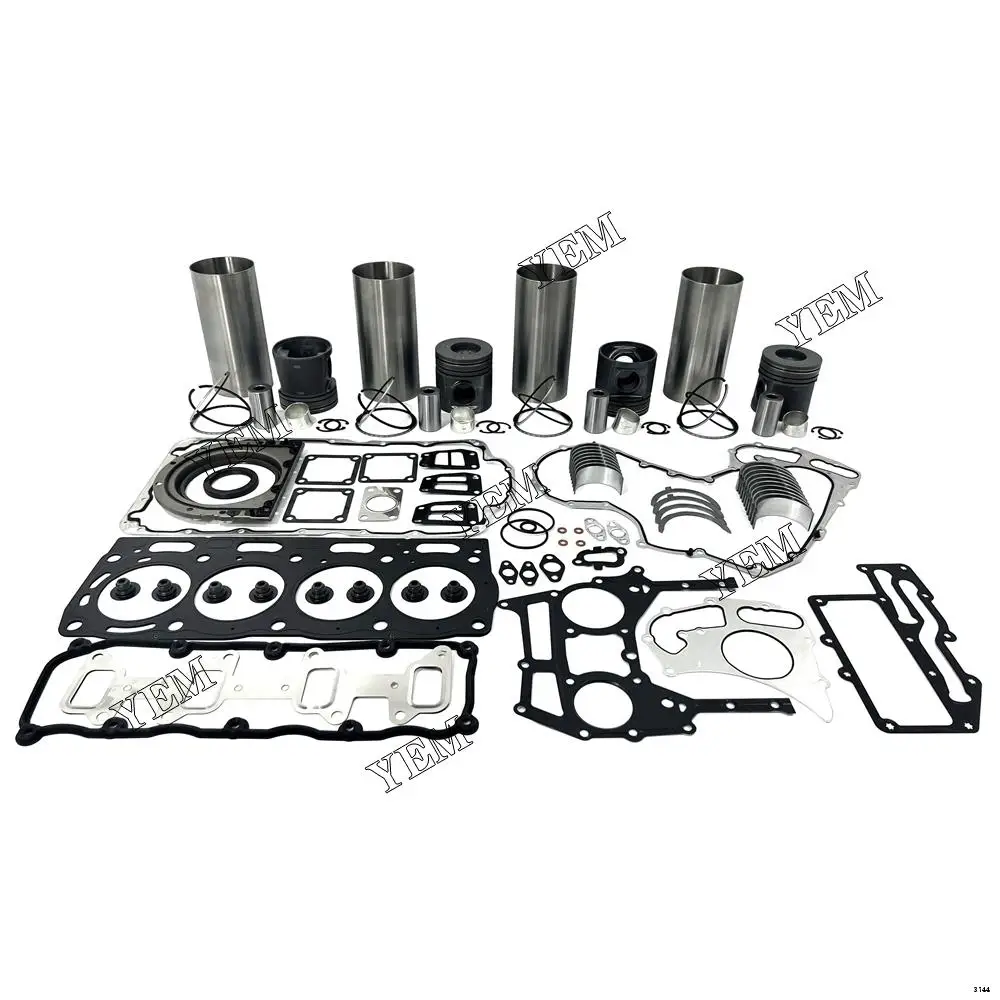 Engine Overhaul Kit With Cylinder Piston Rings Liner Full Gasket Kit Bearings Fit for Caterpillar 3054C Engine Spare Parts