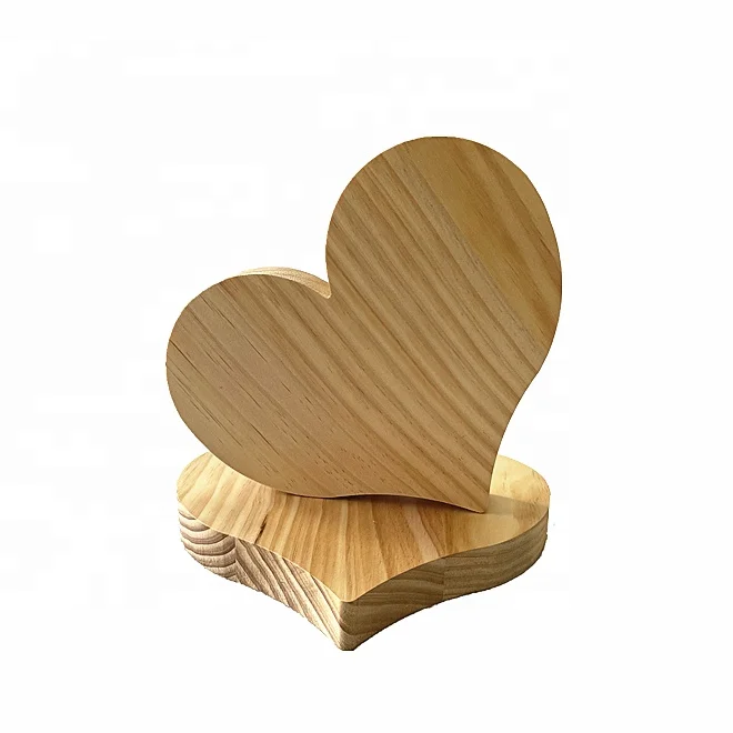 Farmhouse Tiered Tray Home Sweet Centerpiece Wooden Heart Decorative Natural Pine Block Sign for Table Kitchen Shelf Desk Decor