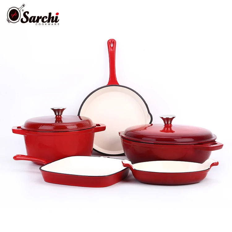 Buy Wholesale China Cast Iron Kitchenware Enamel Cookware Set