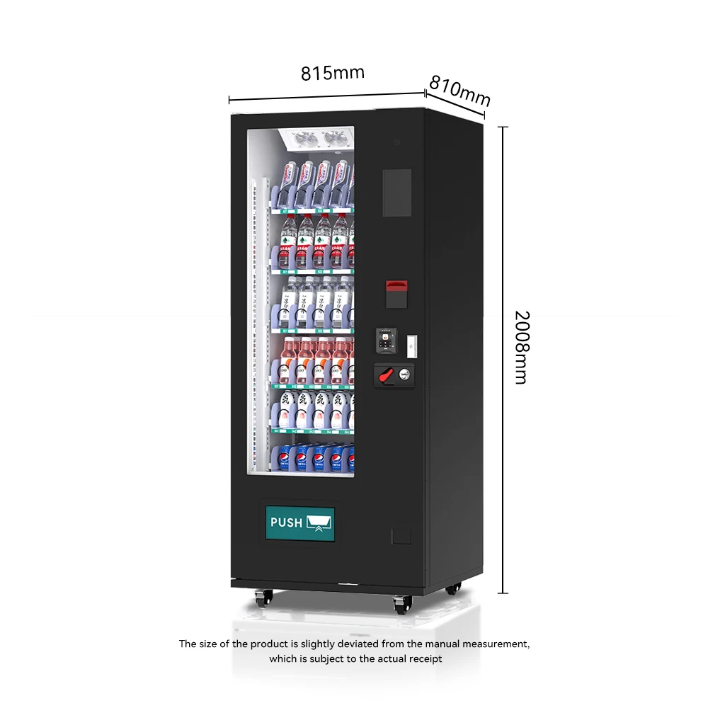 Small Capacity Vending Machine Smart Combo Cold Can Beer Bottled Drinks Beverage Vending Machines with Visa/Cash/Coin Payment