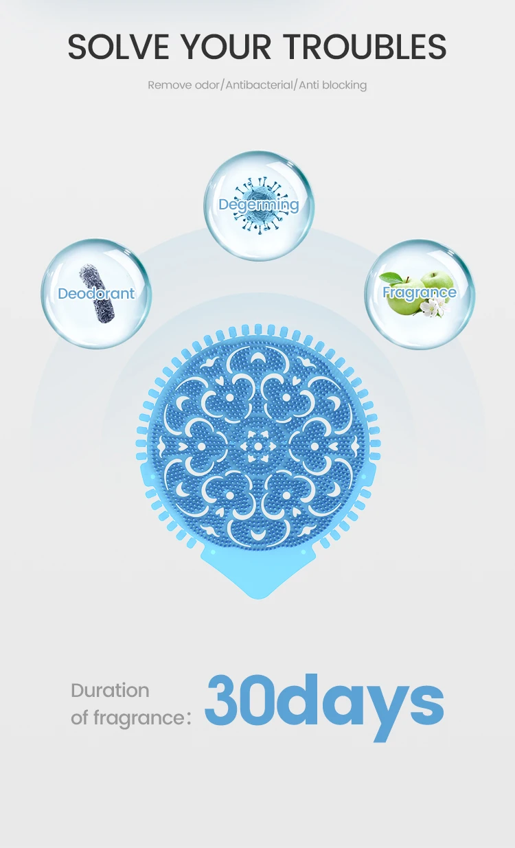 Plastic Urinal Screens Mat Clear Lavender Orange Lemon Anti Splash