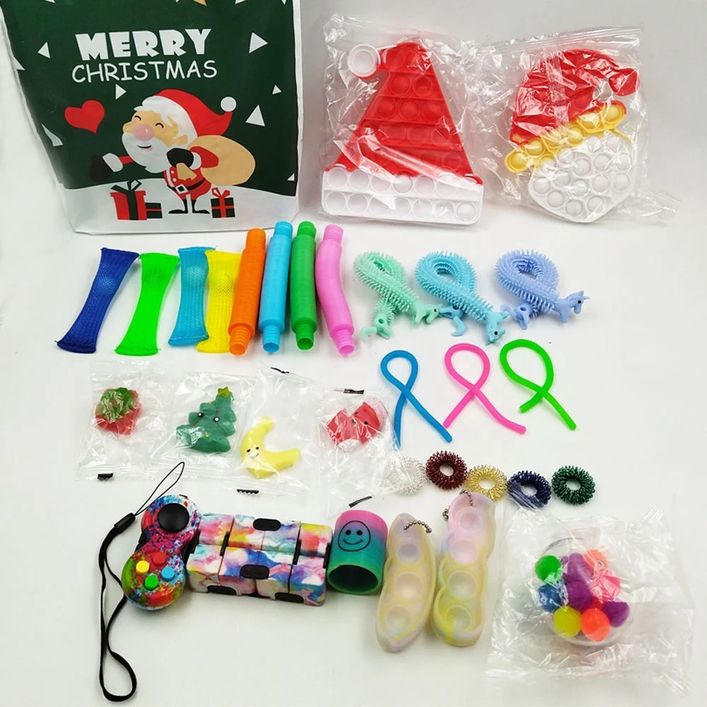 2024 Новые Пасхальные подарочные коробки с обратным отсчетом, набор игрушек для снятия стресса, сенсорные игрушки для аутизма, набор игрушек для фиджета