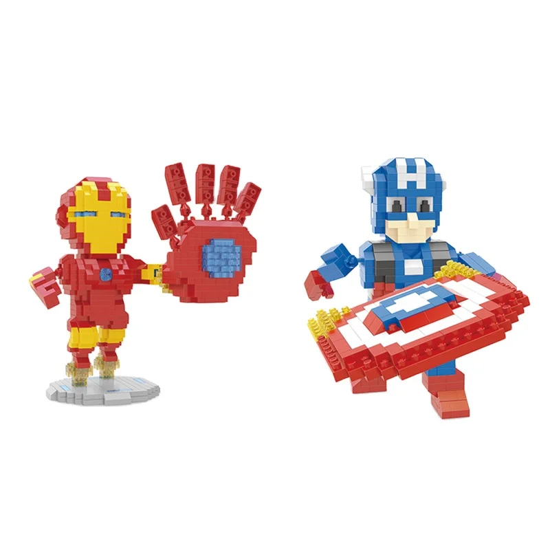 Wisehawk ABS Mini Super Heroes Figure Educational Construction Toy Plastic Model Toy for Kids Aged 5-7 Years