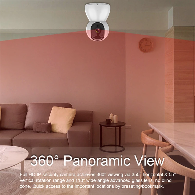 Cheap Smart Security Camera System 1080p Indoor Wifi Wireless Mini IP Camera with CMOS Sensor Two-way Audio SD Card Storage
