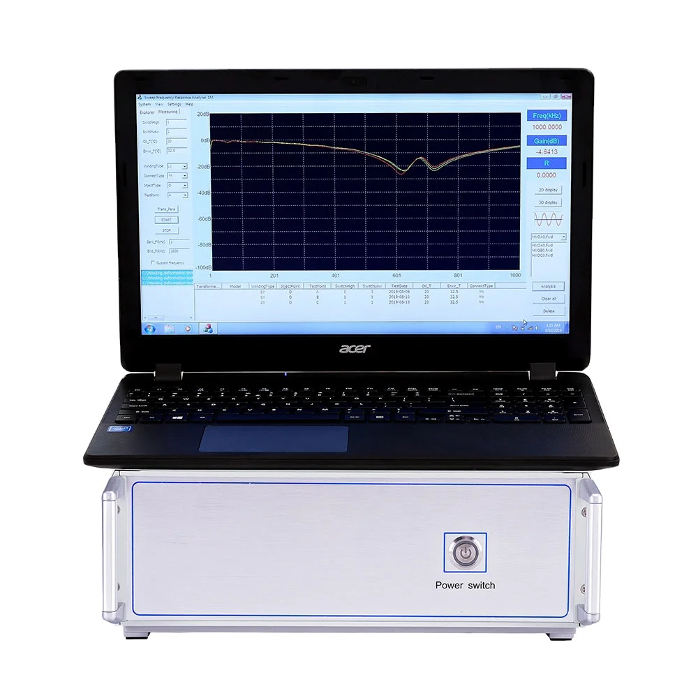 B UHV-310 SFRA Transformer Winding Deformation Measuring Instrument Sweep Frequency Analyzer High Quality Sfra Test Kit