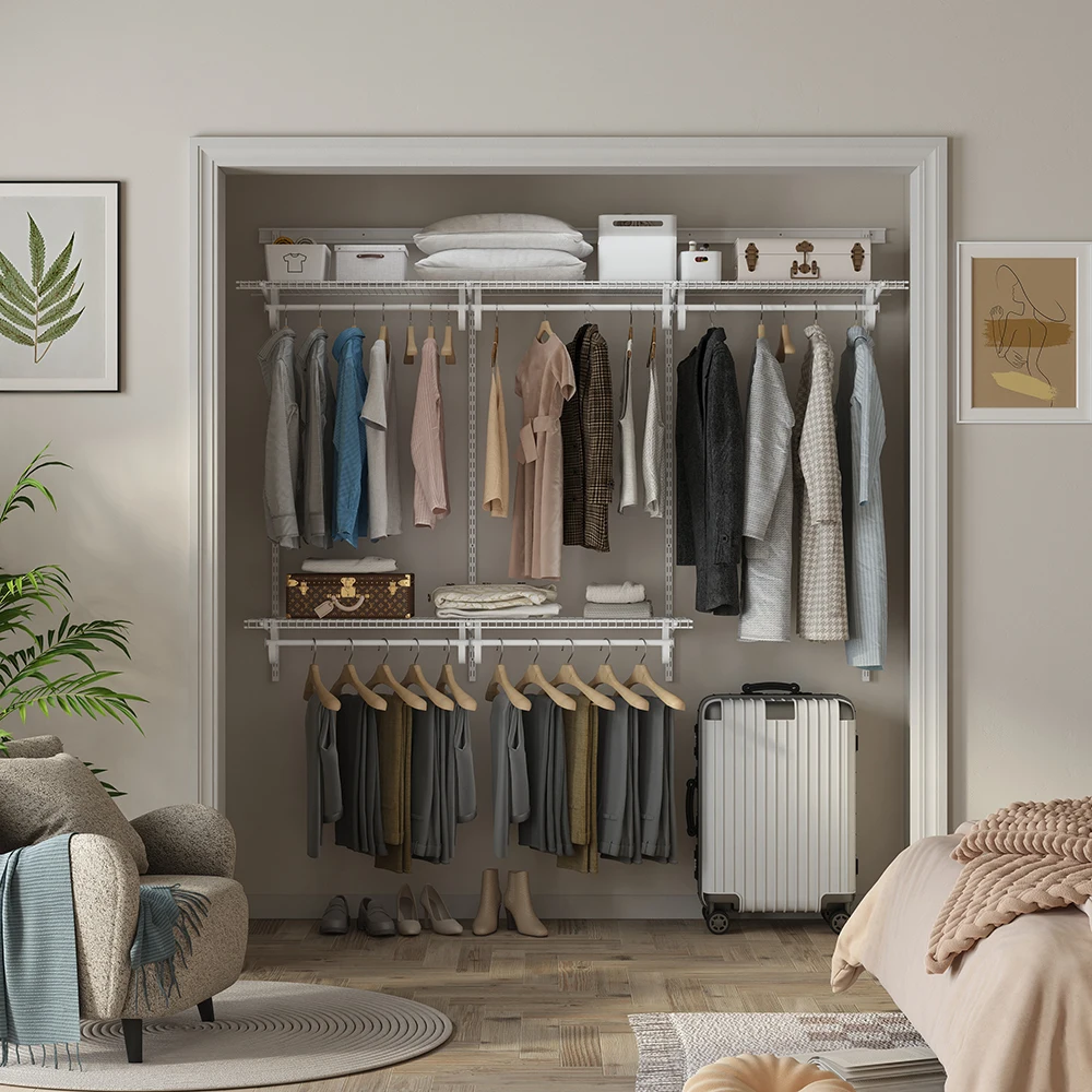 Tragbarer Haushalt Wohnung hngender Schrank Organisatoren Raum Draht Regal  Schrank Aufbewahrung Kleiderschrank Organisationssysteme