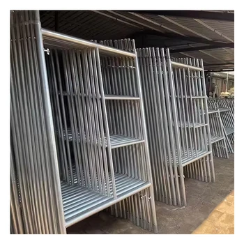 Factory  Metal Mobile Walk-through H Frame Scaffold for Construction Galvanized Metal Scaffolding Plank Frame Construction