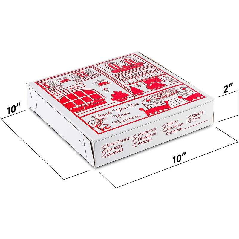 Wholesale Custom Logo Printed Corrugated Pizza Box 24 Inch Large Size