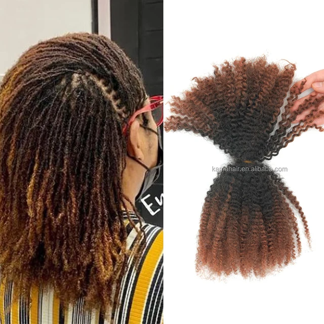 KAMA 4c 100% Human Hair Afro Kinky Bulk Hair 30/NA/30 Customize Color 12A Cheap Afro Kinky Bulk Human Hair for Braiding