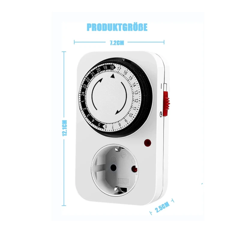 Electric Timer Switch 24 Hours Time Switch Relay Electrical Programmable Digital Timer Switch