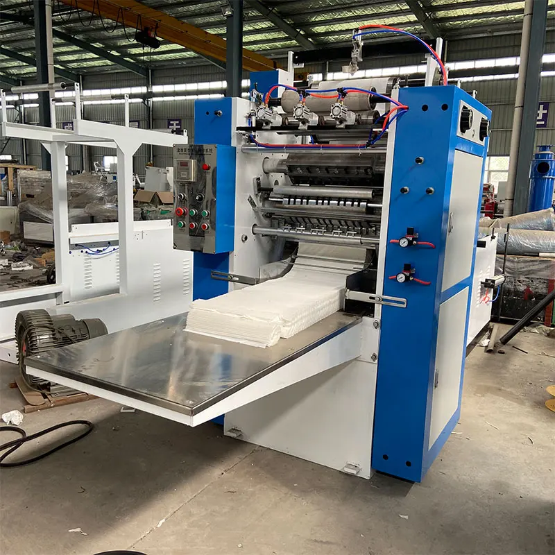 Full Automatic 2 Line Facial Tissue Paper Machine Production Line with Box and Plastic Bag Packing Machine
