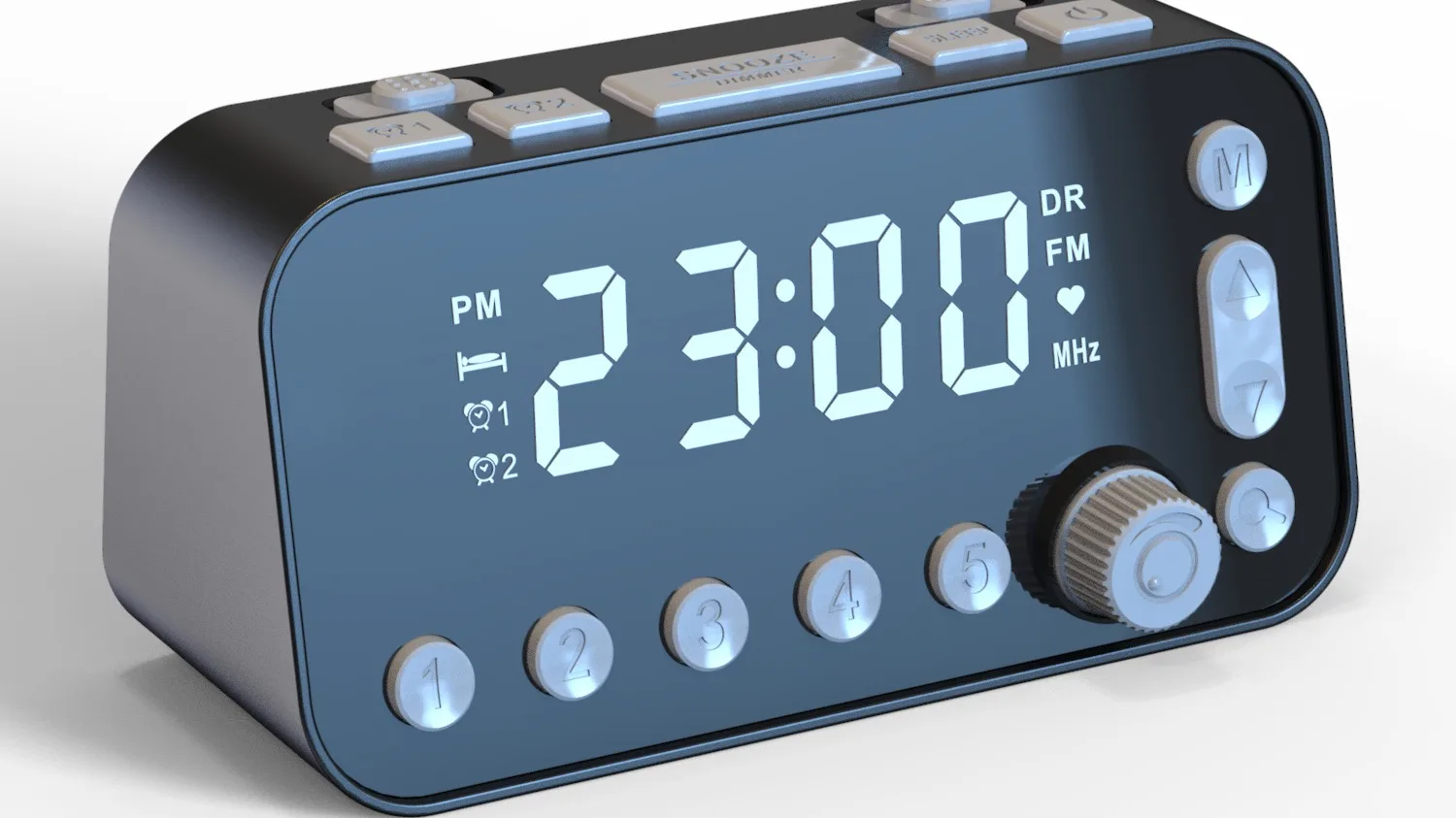 3.5' Led Display Dab/fm Radio With 10 Preset Stations Home Radio Buy 2000mah Aux Audio Input