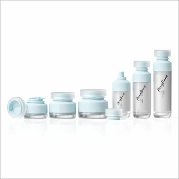 Plastic Bottles Skincare Packaging Jar Serum Bottles 30ml 50ml 100ml 15g 30g 50g Cosmetic MS ABS Bottle Set