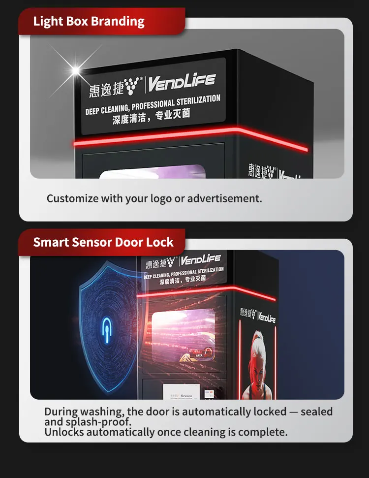 product vendlife dual compartment bike motorcycle helmet cleaning vending machine shoes vendo machine for dry washing and deodorant-5