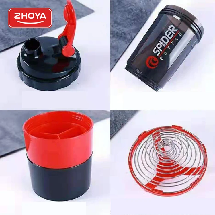 Фитнес здоровый пластик 3 слоя изготовленным на заказ логосом тренажерный зал protien шейкер бутылка без добавления бисфенола А 500 мл