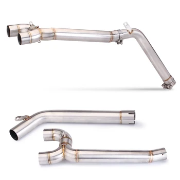 For YAMAHA FZ6 System Escape Slip On Front Tube Link Pipe Connect Original full Motorcycle Exhaust System