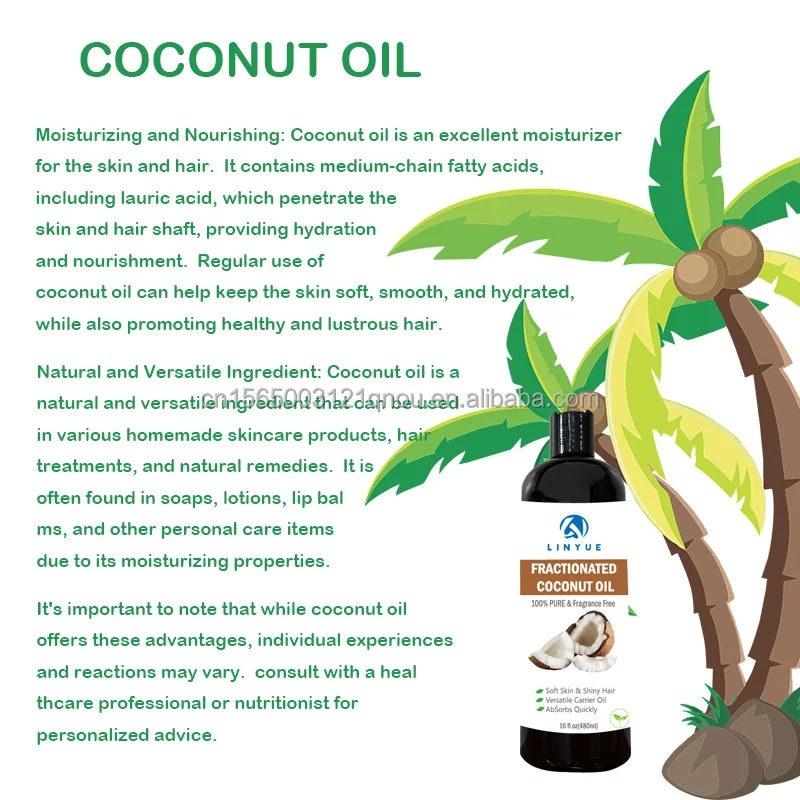 High Quality Fractionated Coconut Oil Best Carrier For Essential Oils