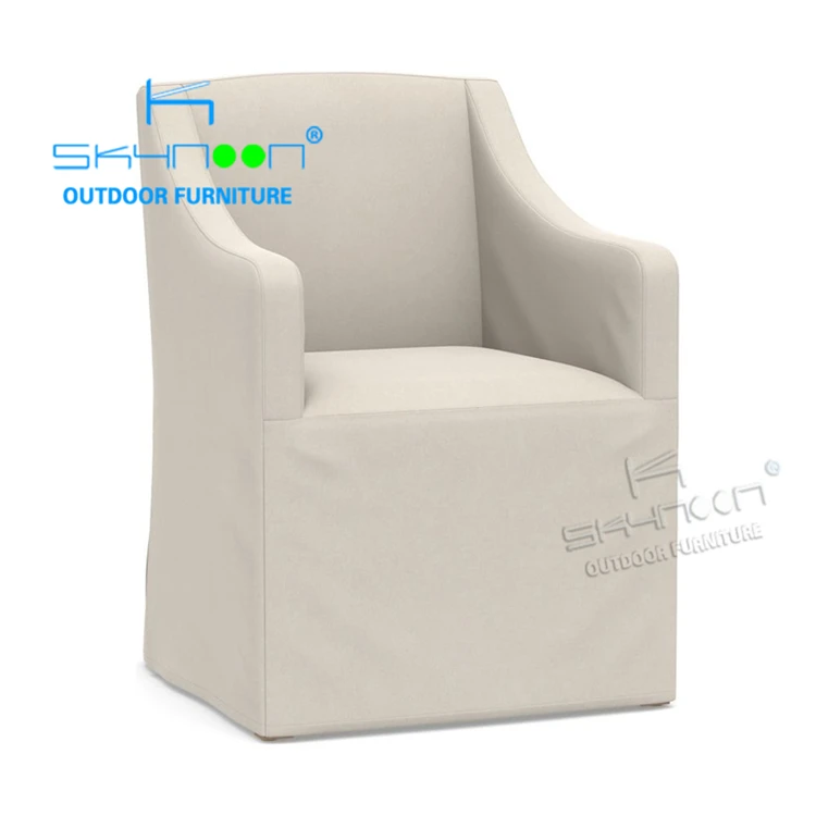 Wholesale Balcony Outdoor Fabric Chair Modern Upholstered Fabric Dining