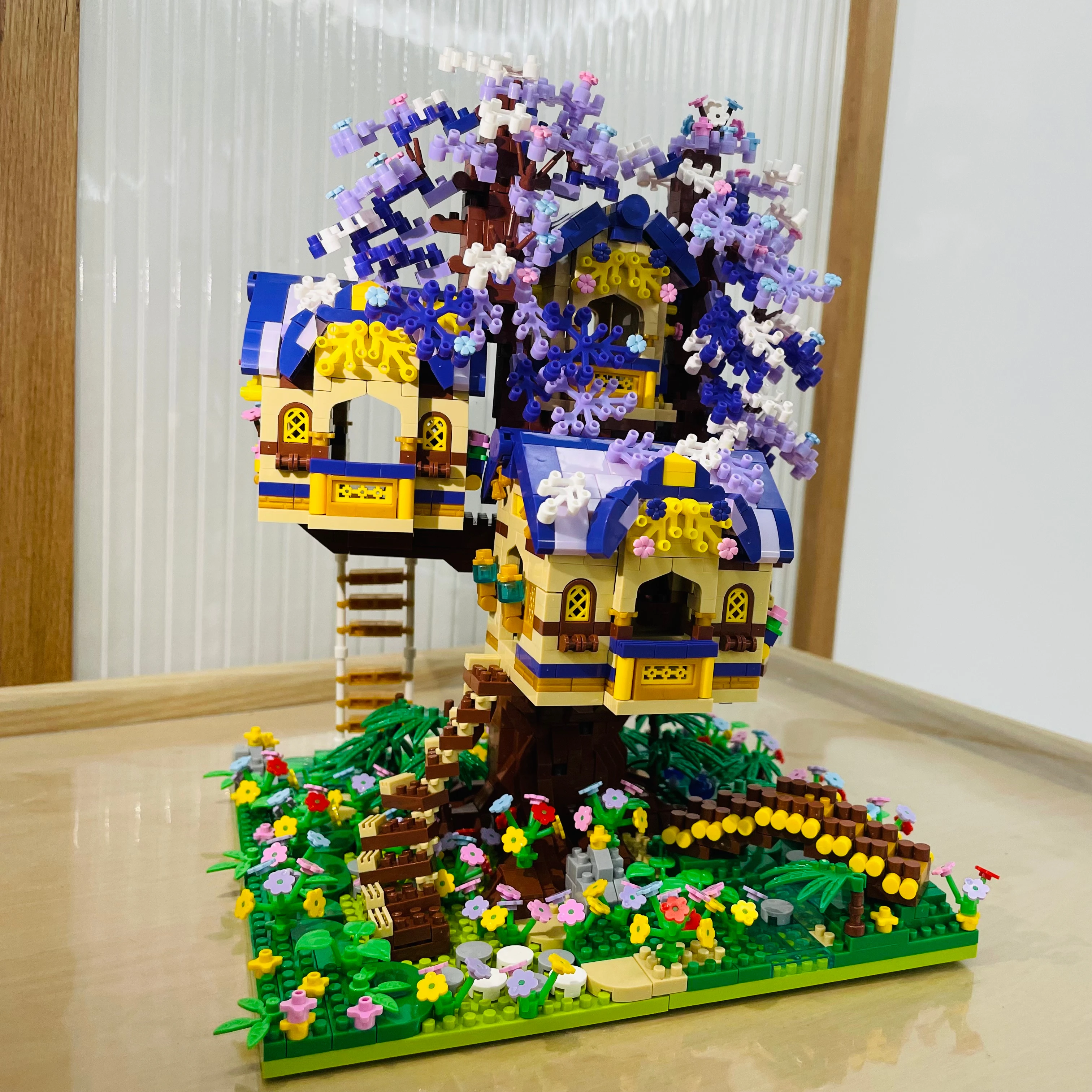 Moyu микро-модель автомобилей набор блоков дерево дом Креативный строительный блок Эльфов игрушки 3308 шт.