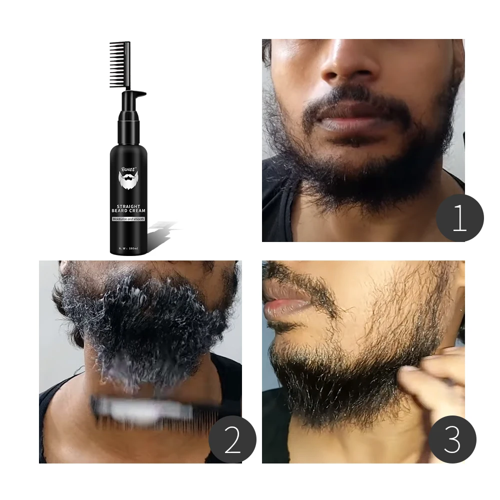 OEM Customized Relaxing Beard Balm Professional Daily Care Styling Straight Cream