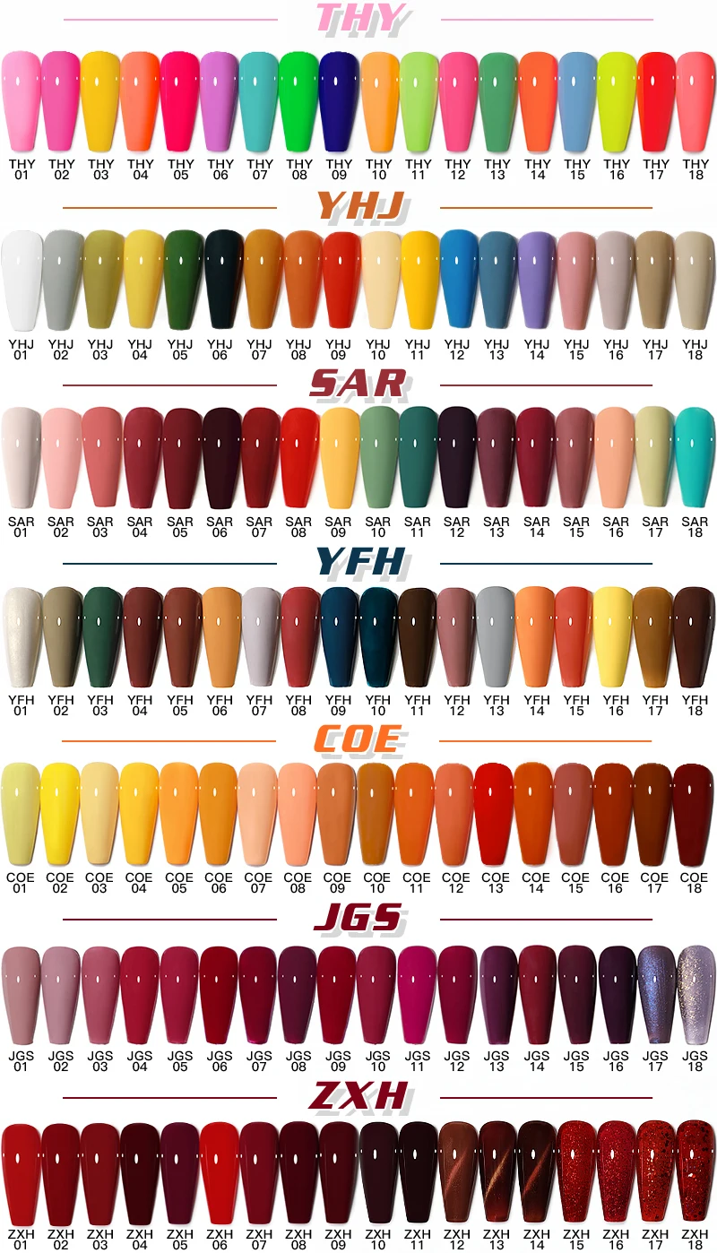 As 18pcs Nail Polish Set Color Nail Gel Polish Kit Semi Permanent Soak