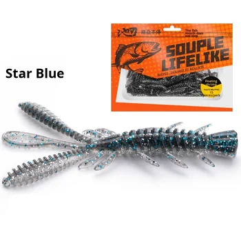 15 Pieces Floating Shrimp Lures Salt Fishy Smell Black Pit Fishing Live Bait Bionic Bass Mandarin Fish Printed Drop Fishing – Lure – view 2