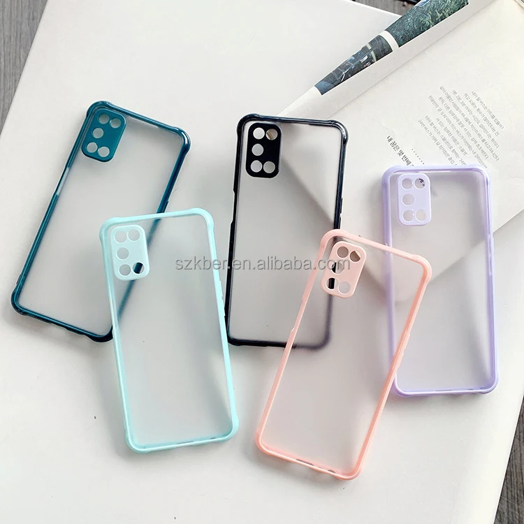 Luxury Customize Design Hard Matte Candy Colorful Shockproof TPU Bumper PC Back Phone Cover Case for Oppo F17 Pro Reno 4F 4Lite