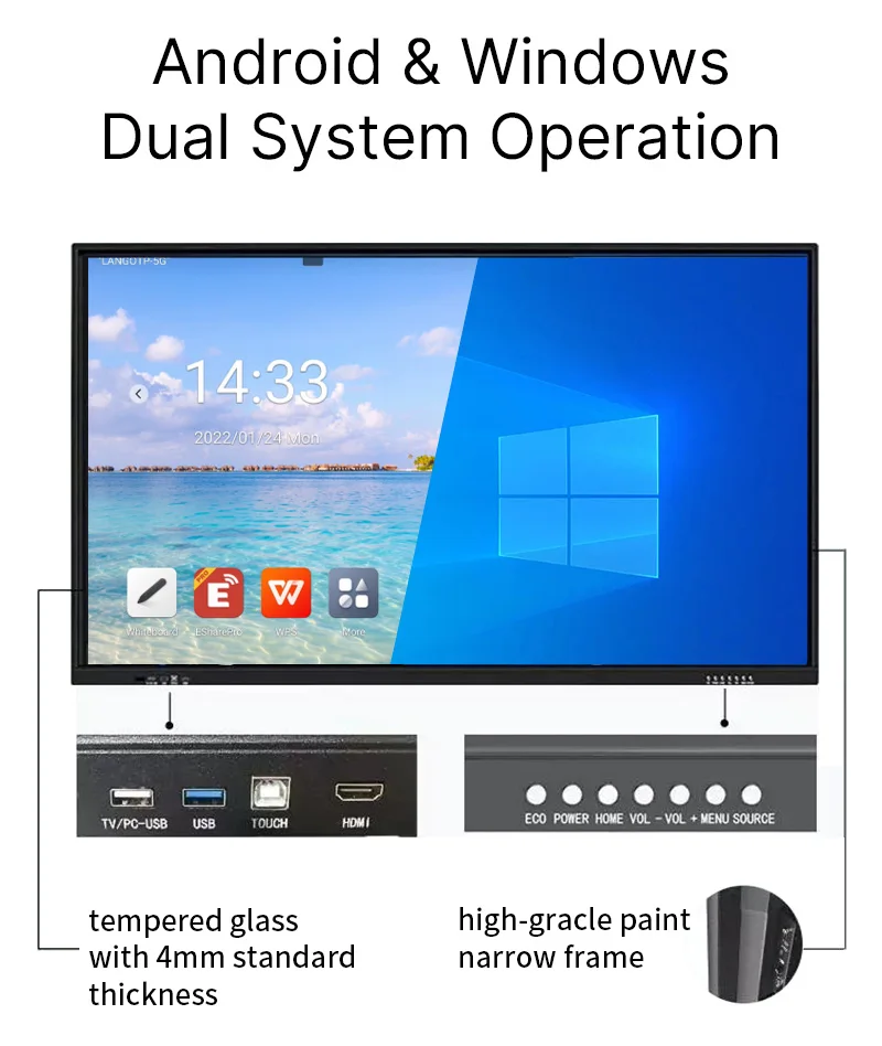 Multi Clever Touch Interactive Whiteboard Smart Whiteboard For School ...