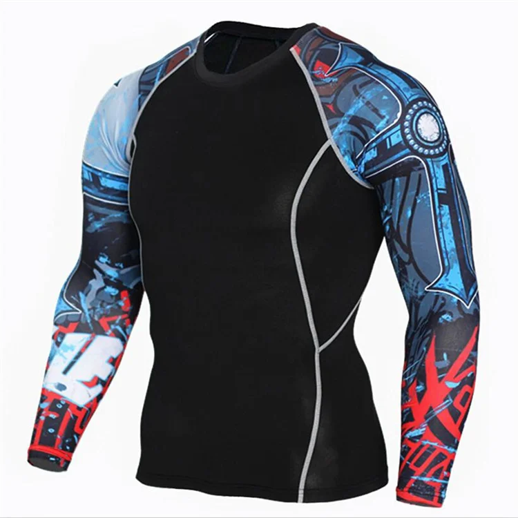 Quick Dry Compression Online T Shirt Printing Men'S Long Sleeve Compression Shirts For Sale What Should I Wear While811_voghion.com