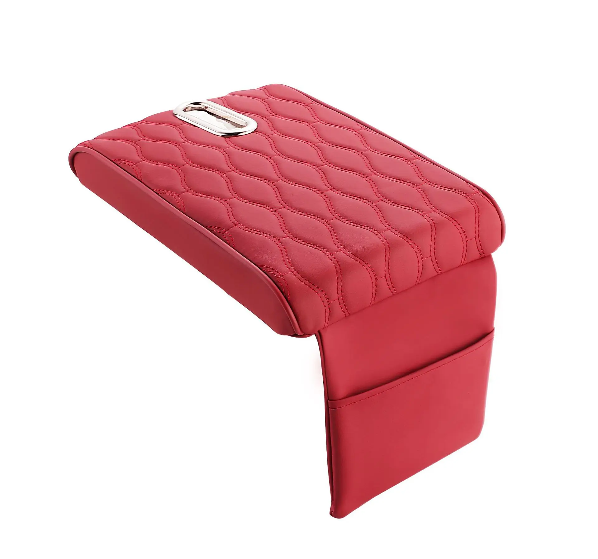 Memory Foam Extender Protector Tissue Holder Facial Napkin Holder With Pocket Leather Armrest Cushion Mat Car Center Console Box