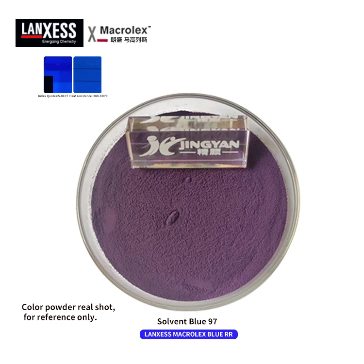 LANXESS MACROLEX  RR Blue High Temperature Resistant Solvent Dye for Plastic Inks Anthraquinone Dye Solvent Blue 97
