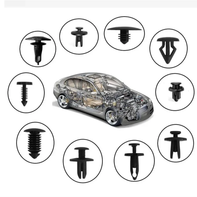 Bumper Retainer Clips Car Plastic Rivets Fasteners Push Retainer Kit