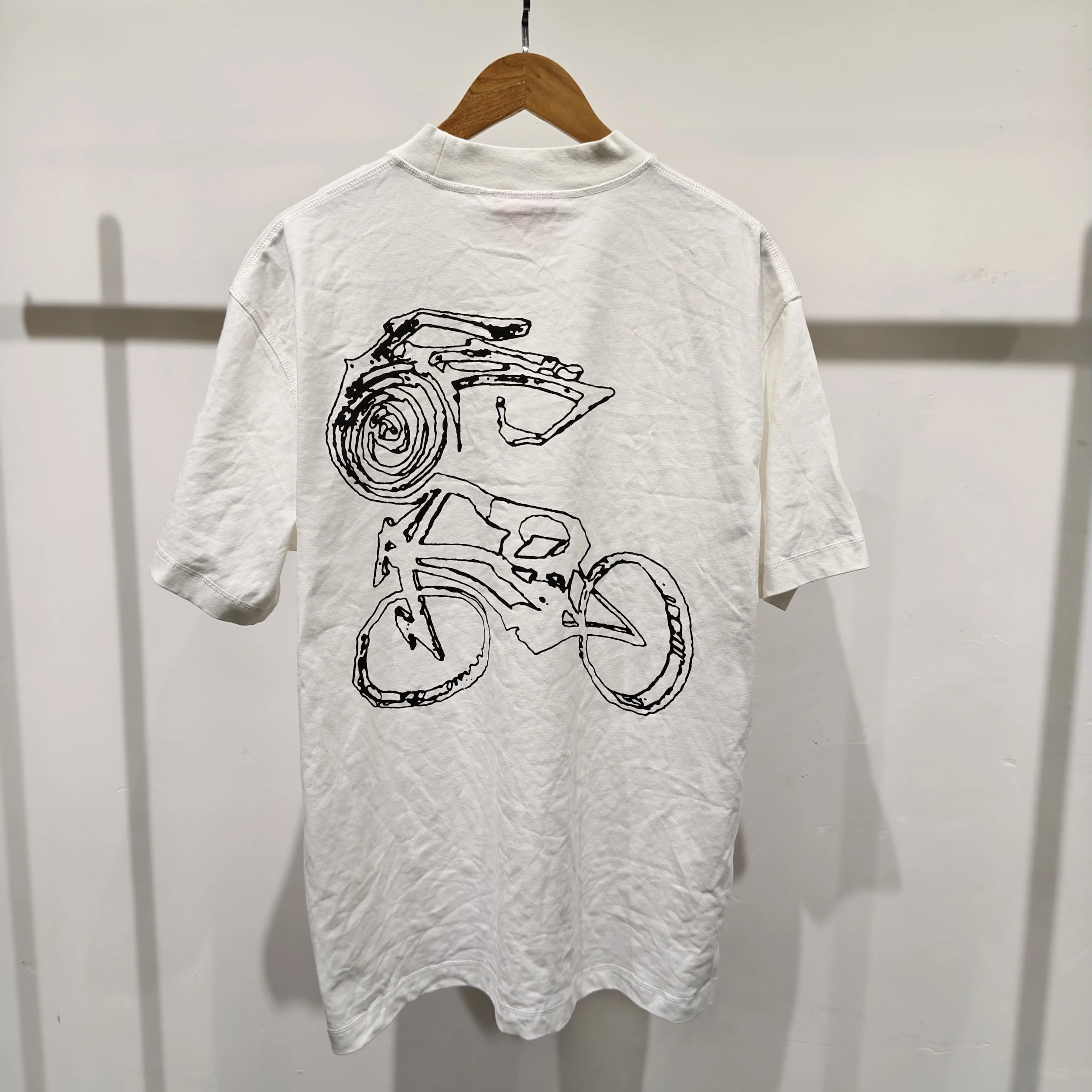 Custom Summer Boxy Oversize 260GSM Screen Printed Graphic Short Sleeve Acid Wash Distressed Men T Shirt gallery 2