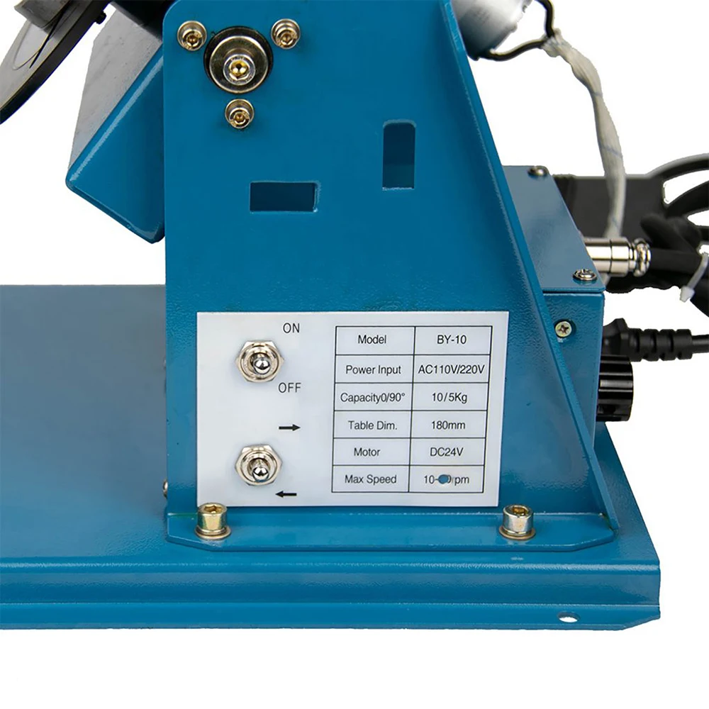 JINSLU BY-10 Small Rotating Welder Rotator Machine Automatic Turntable  Table Motor Rotary Welding Positioner with Chuck