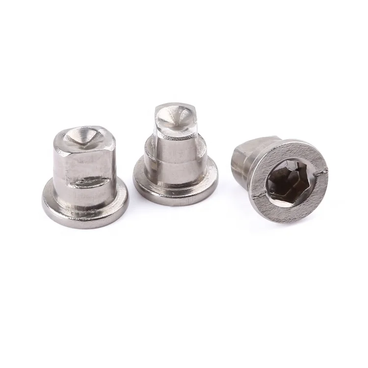 Non-standard customization hex socket step rivet milling flat stainless steel for doors and windows