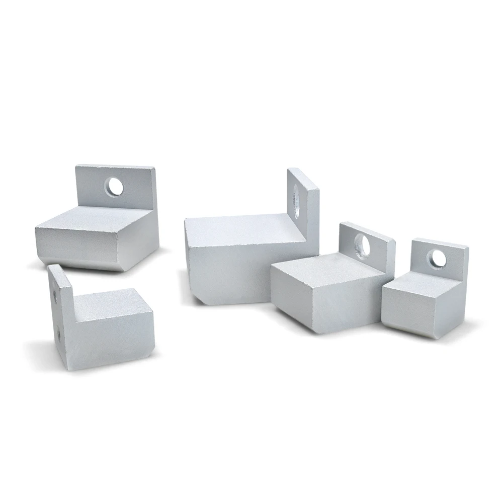 Aluminum Profile Accessories Horizontal End Support Feet 20/25/30/40/45 Foot Screw Rod Caster Connector for Heat Sink Cut