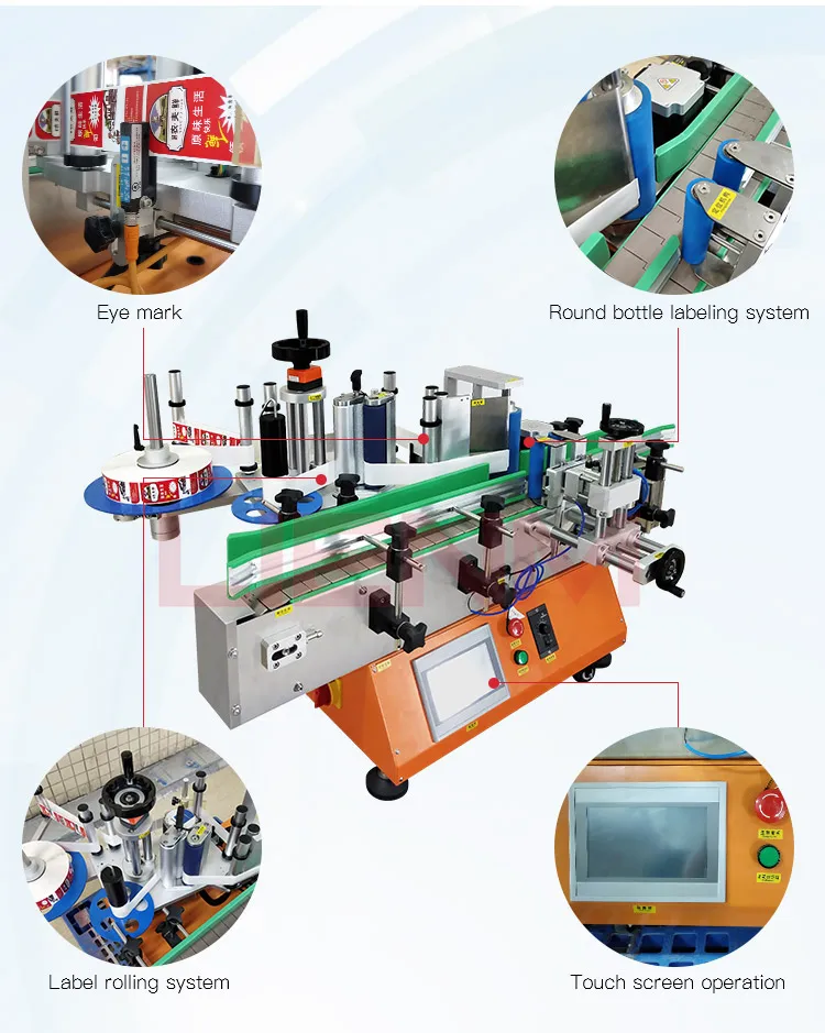 Cheap Desktop Round Bottle Labeling Machine Bottle Label Printer ...