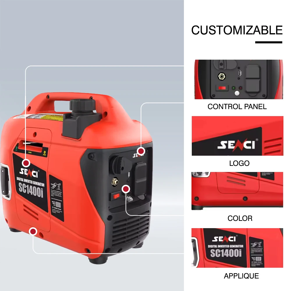 Senci Power Generator Portable Gasoline Inverter Generator 3500 Watt Gas LGP Dual Fuel Generator Optional