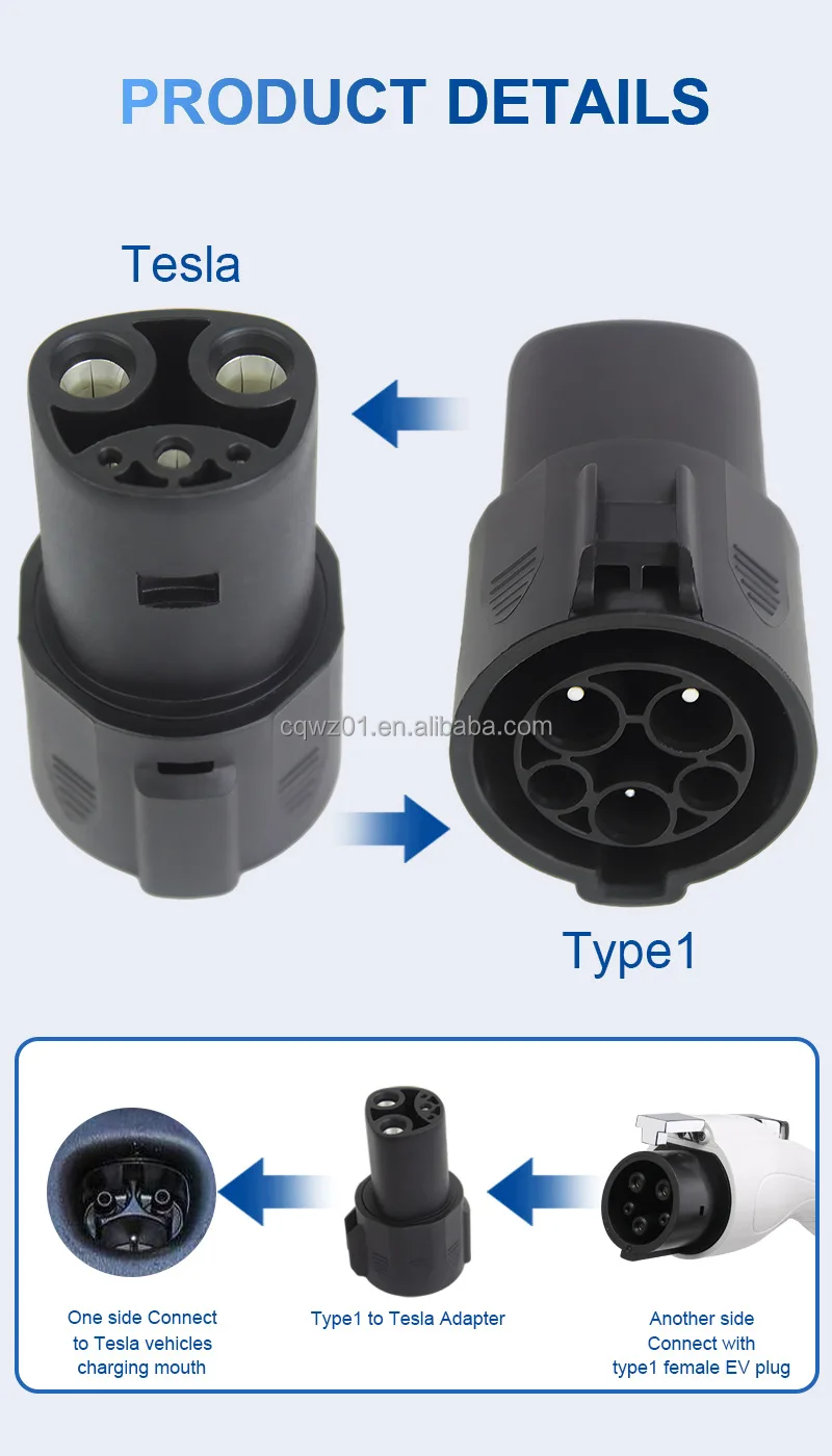 American Standard J1772 charging adapter 60A details