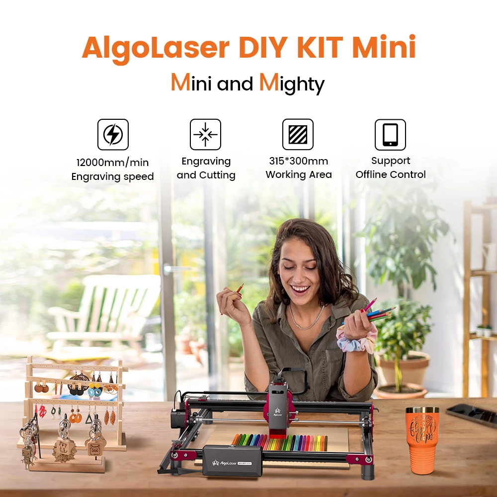 Algolaser Hot Sale Laser Cutting Machine, 5W Desktop Laser Engraving Machine