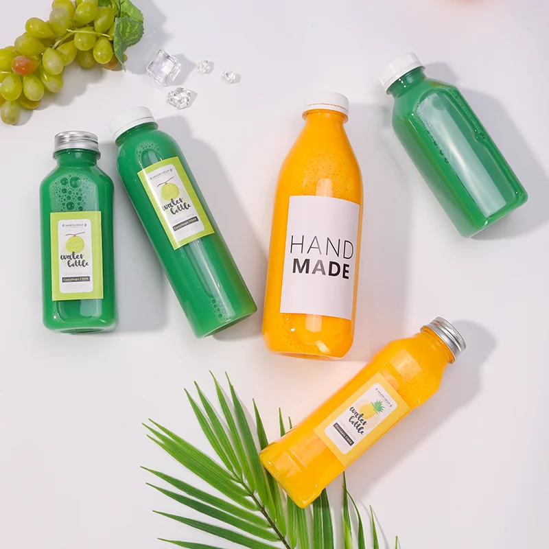 12oz 16 Oz Pla Biodegradable Bottle For Cold Press Juice Coffee 500 Ml