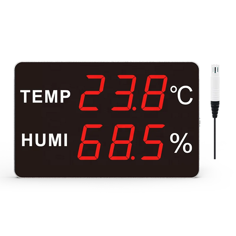 Long Visual Distance From 10 to 75 Meters Warehours Use Thermometer Hygrometer