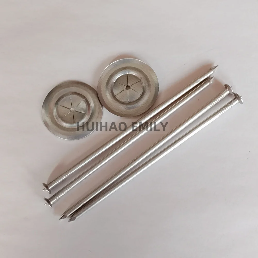 12Ga Aluminum CD Weld Stud Pins with Self-Locking Washer Marine Insulation Fasteners