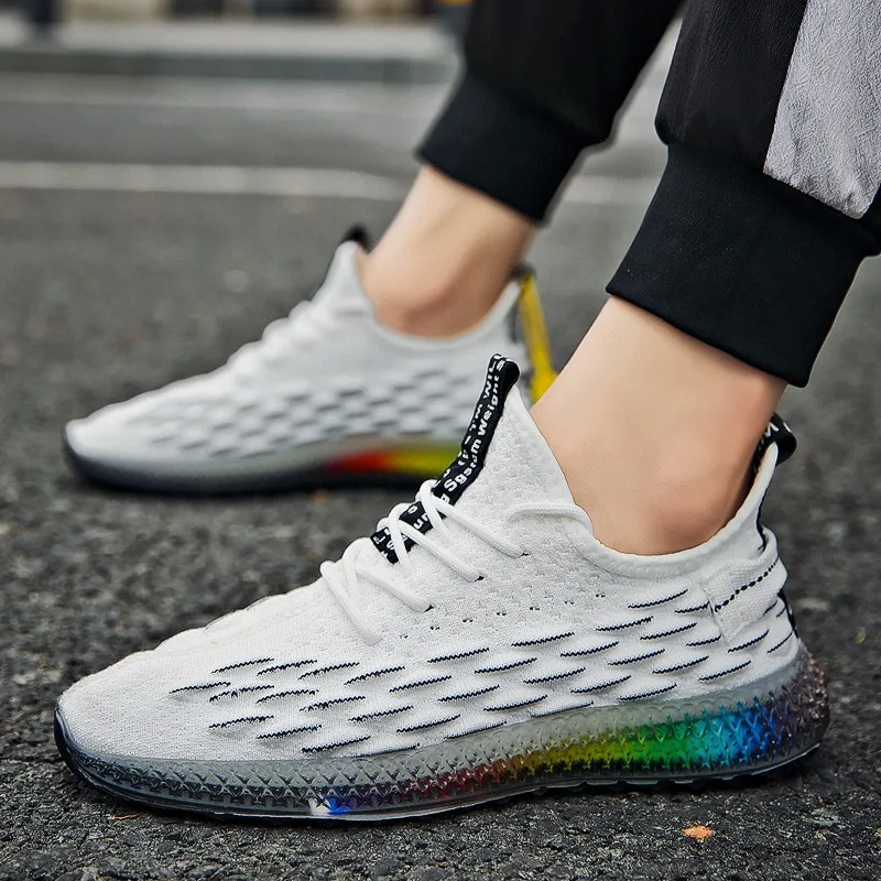 Спортивная обувь больших размеров; Модная мужская повседневная обувь; Модная удобная дышащая обувь; Zapatillas; Новинка; Высококачественная обувь для бега с рыбьими весами; Сезон осень