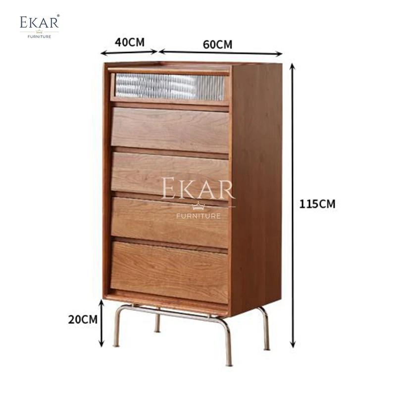 product new design modern furniture style cherry wood chest of drawers-65