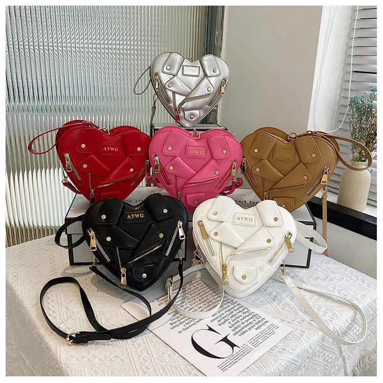 Leather Bag Prada Heart Odette Bag Crossbody Bag Ladies Unique