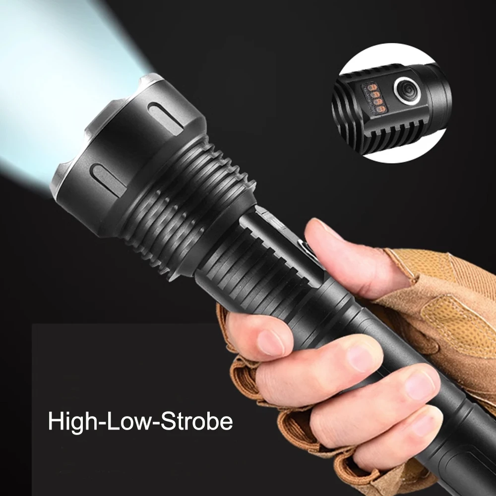 1km Beam Range High Lumen 2024 New Model Super Bright Flashlight