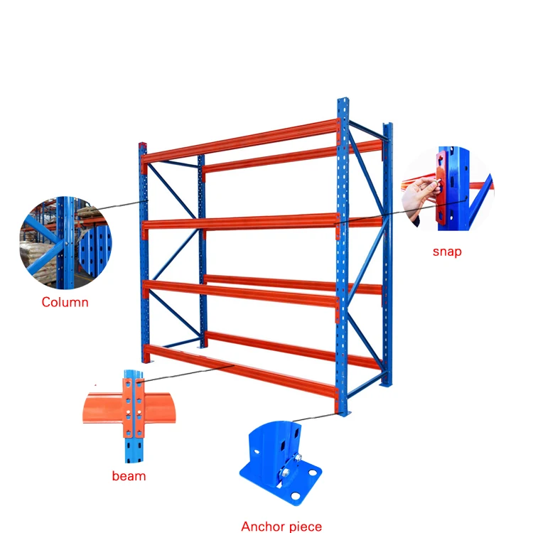 Customized Bearing 3t Steel Heavy Duty Storage Racks Warehouse Store ...