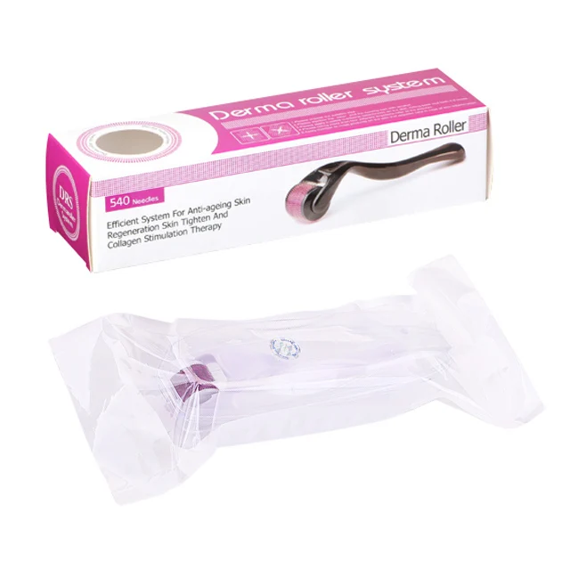 Мезороллер для лица drs с титановыми микроиглами, 540 игл. 5 мм иглы + кейс. Derma roller system 1. Дерма роллер систем. Дермароллер.