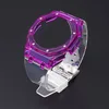 Funda morada - correa transparente con herramientas